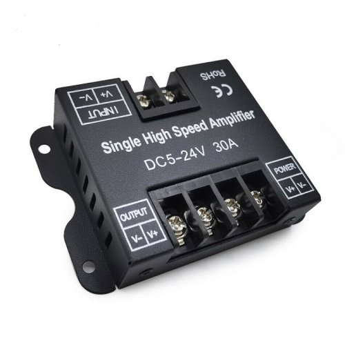 Повторитель усилитель сигнала одноканальный HS 4L-AMPL-30A-1CH-M 5/12/24В 30A 150/360/720Вт IP20 фото Повторитель усилитель сигнала одноканальный HS 4L-AMPL-30A-1CH-M 5/12/24В 30A 150/360/720Вт IP20 картинка